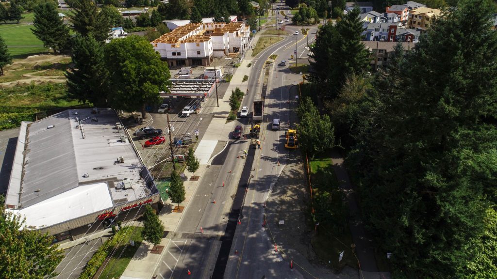 Park Street Roundabout in North Bend, WA