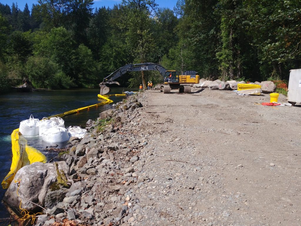 Jan Rd Levee Setback in Maple Valley, wa - East side of cedar river