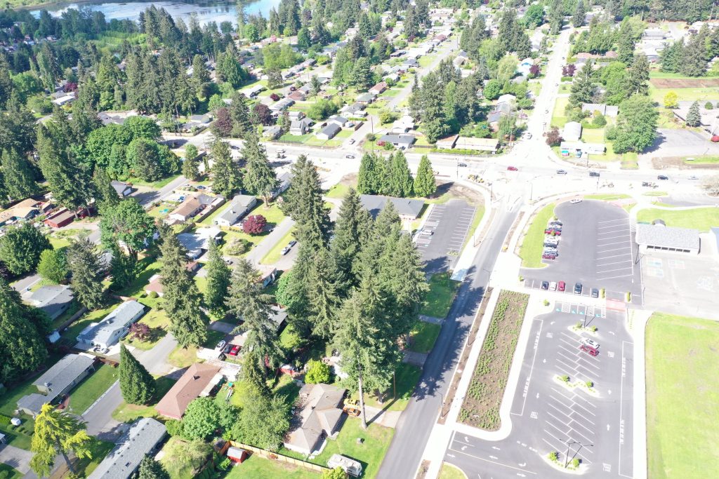 College St. & 22nd Ave. Roundabout in Lacey, WA
